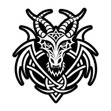 Doldurulmuş boynuzlu ejderha simgesi