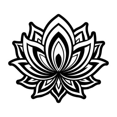 Nilüfer çiçeği sembolünün doldurulmuş bir simgesi