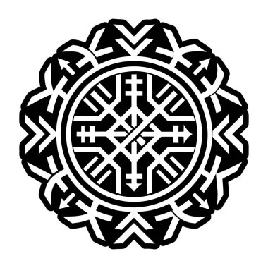 Tamamlanmış biçimdeki Runik sembol simgesi