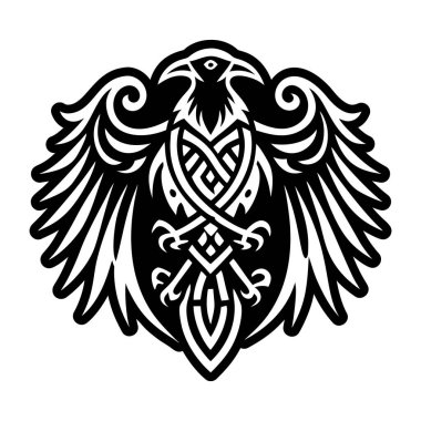 Anka kuşunun yükselen sembolünün doldurulmuş bir simgesi