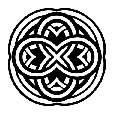 Kutsal sonsuzluk sembolünün katı biçim simgesi