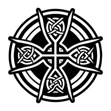 Dini haç simgesi simgesi katı biçimde