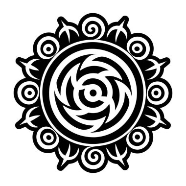 Spiral yaşam sembolü biçiminde simge