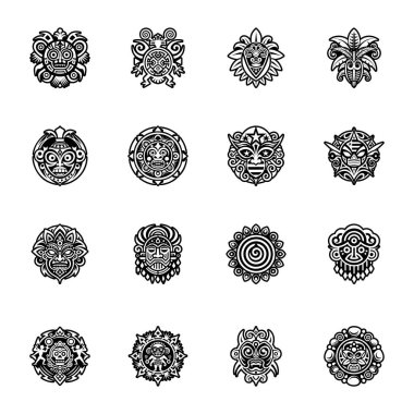 Etnik kabile süsleri seti