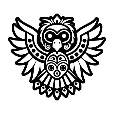 Baykuş vektör illüstrasyon tasarımı