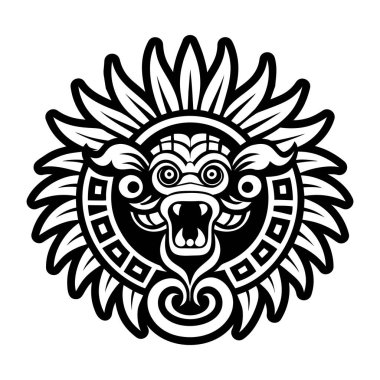 Tüylü bir yılanın sembolü.