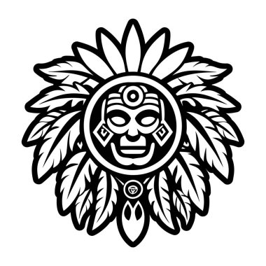 Kabile maskesi dövme simgesi.