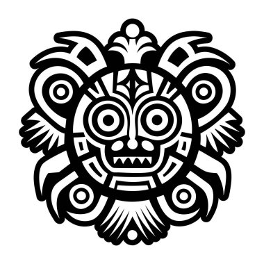 Petroglyph kayasının bir kabartma vektör simgesi