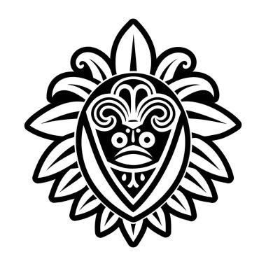 Plantain taino dövmesi, glyph tarzı simge