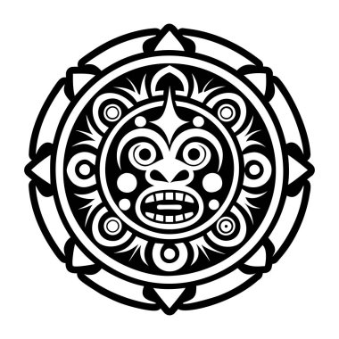 Kabile dövmesi tasvir eden katı bir ikon
