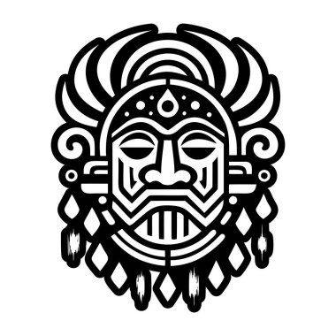 Yağmur Tanrısı dövme simgesi glifli