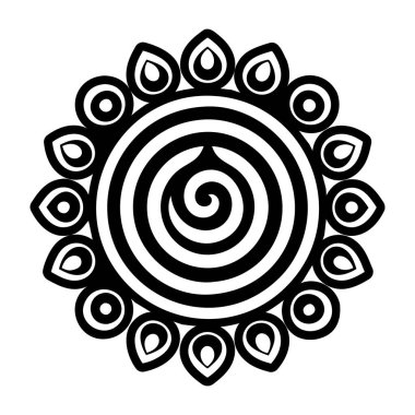 taino spiral sembolünün sembol biçimi simgesi