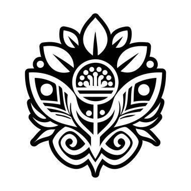 Taino kutsal bitki, kabartma tarzı simge