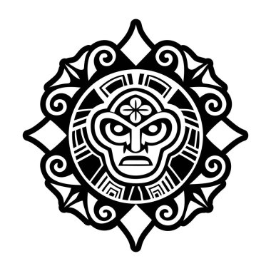 Taino rock dövme simgesi glifli