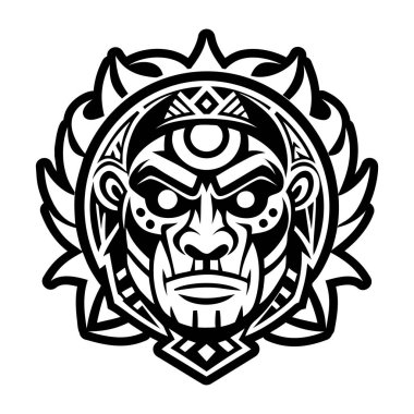 Bir taino avcısının katı stil simgesi