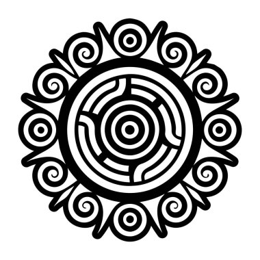 Yaşam sarmal sembolünü tasvir eden sembol