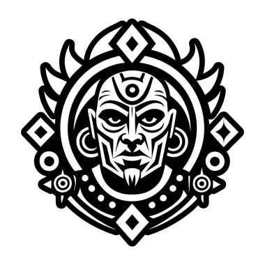 Taino ruhani yaşlılar, kabartma portre simgesi