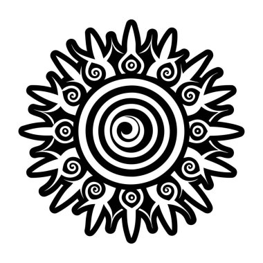 Güneş patlaması simgesi biçiminde simge