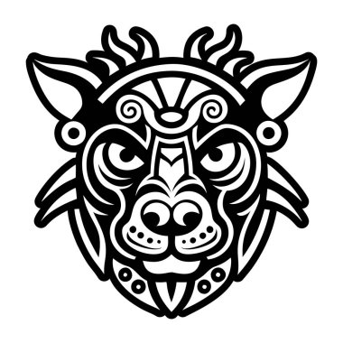 Taino ruh hayvanı, kabartma tarzı simge