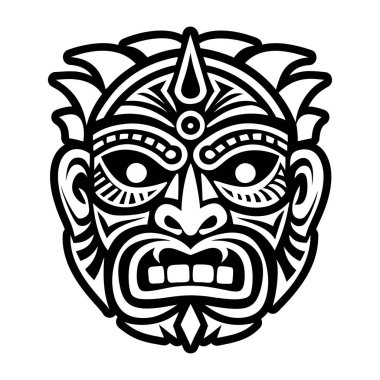 Kabile tiki maskesi, kabartma tarzı simge