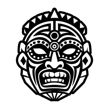 Kabile tanrısı maskesi, katı biçim simgesi