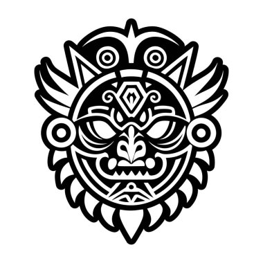 taino savaşçı maskesinin bir simgesi.