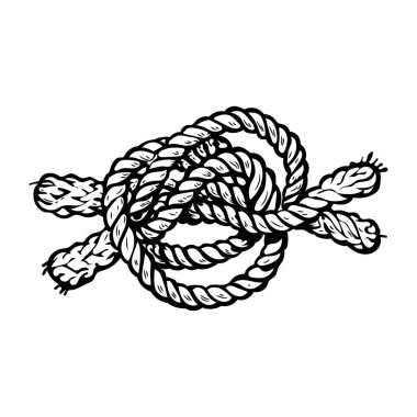 Halat düğümünün klasik bir simgesi