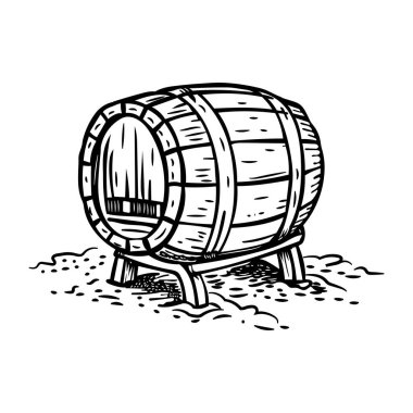 Rom fıçısının yarım yamalak bir simgesi.