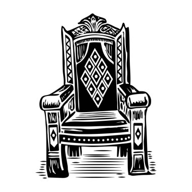 Sahne perdelerini tasvir eden klasik bir simge