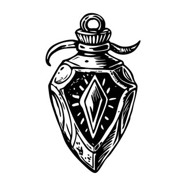 Sihirli bir tılsımın klasik çizimi