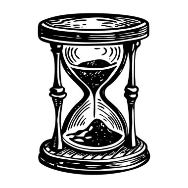 Kum saatinin klasik çizimi