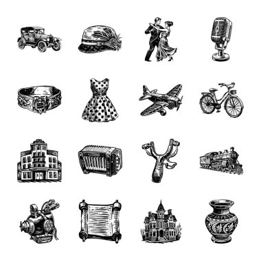 vektör simgelerinin kümesi