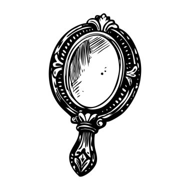 Antika el aynası, klasik resim.