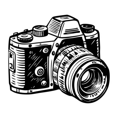 Düğün fotoğrafçılık kamerası, klasik illüstrasyon