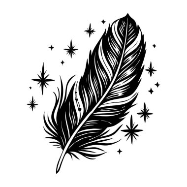 Eski bir tüy kabartması.