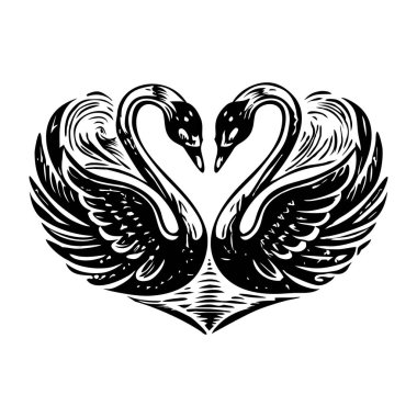 Kuğu sevgisinin bir sembolü.