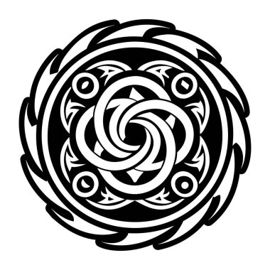 Etnik tarzda vektör soyut deseni