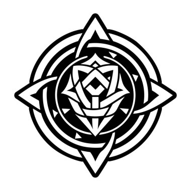 Katı stil Celtic dövme simgesi