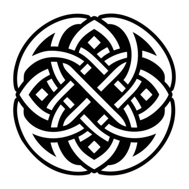 Dara düğüm sembolünün doldurulmuş bir biçim simgesi