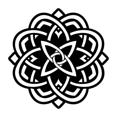 Sonsuz düğüm sembolünün dolu stil simgesi