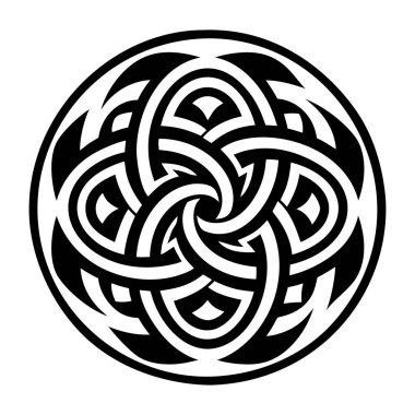 Kabartma biçiminde süslemeli düğüm simgesi