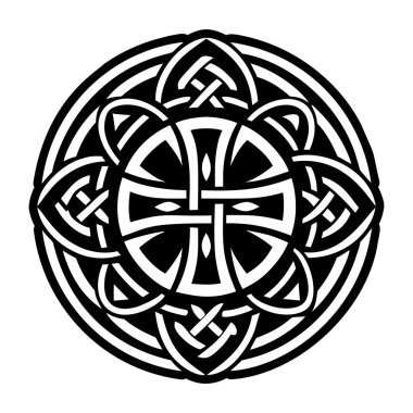 Mistik haç sembolünün katı bir simgesi