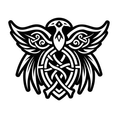 Karga sembolünün dolu bir biçim simgesi