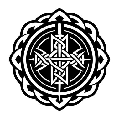 Ogham Kelt simgesi tam stil