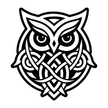 Baykuş dövmesi sembolünün sembolü.
