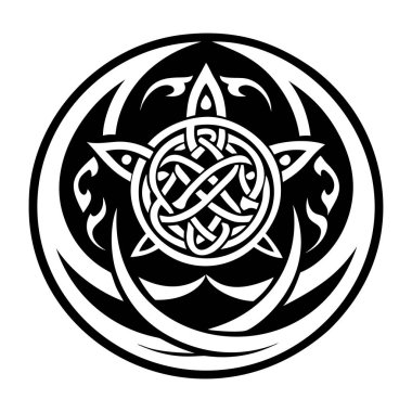 Kelt güç sembolünün doldurulmuş bir simgesi