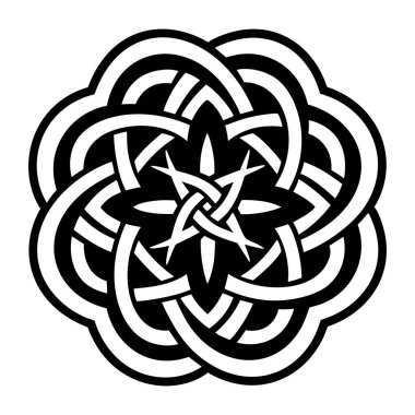 Interlaced symbol icon in glyph style clipart