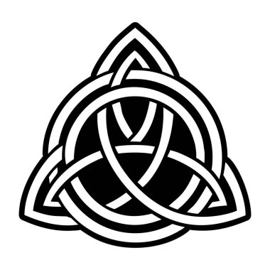 Tam biçimli Triquetra sembol simgesi