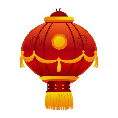 Düz bir Çin feneri çizimi