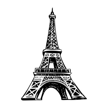 Eiffel kulesi illüstrasyonu